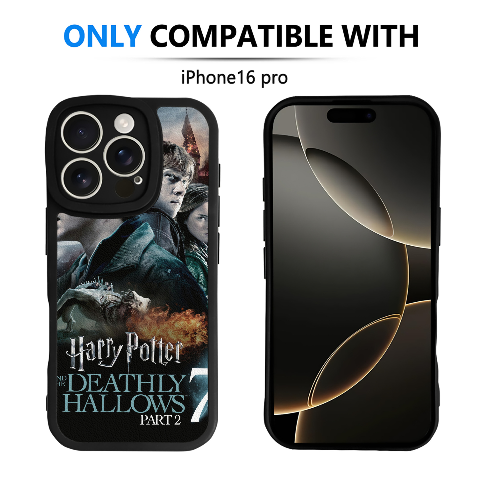 （画像用） Harry Potter ハリー・ポッターシリーズ 【iPhone 16シリーズ対応】シリコンスマホケース（レザー調） 材質：シリコン